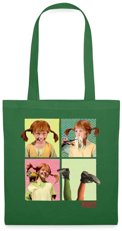 Pippi Langkous Portretten Van Pippi Tas Van Stof Schoudertas
