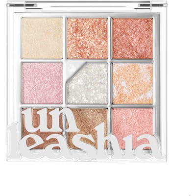 Unleashia, Sac à paillettes et palette de fards à paupières, n°1 All of Glitter, 0,233 oz