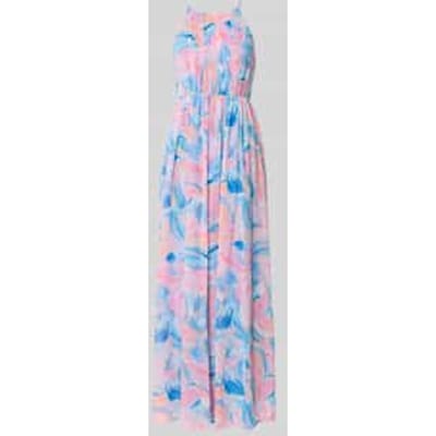 Maxijurk met plooien in allover-look