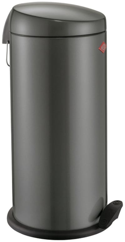 WESCO Capboy Maxi Prullenbak | Pedaalemmer | 22 Liter | Metaal - Mat grafiet | Afvalemmer - Made in Germany