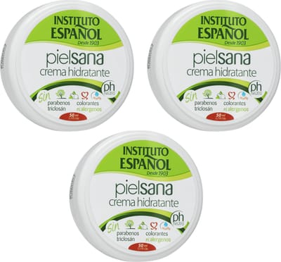 Instituto Espanol Piel Sana Handcreme - 3 x 50 ml - PH Neutraal - Vegan - Handcreme Zonder Kleurmiddelen en Parabenen - Non Allergisch - Body Creme - Zakformaat
