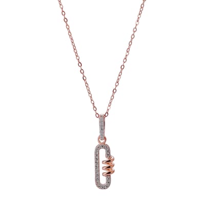 Orphelia SET-7438/50 - Juwelenset: Ketting + Oorbellen + Ring - 925 Zilver Rosé - Zirkonia - 42 cm / Ringmaat 50