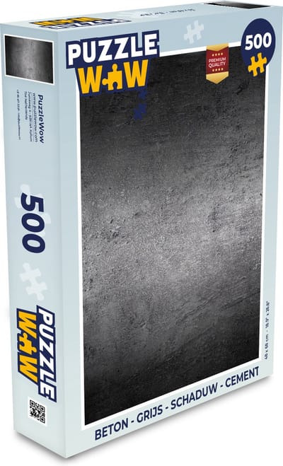 Puzzel Beton - Grijs - Retro - Cement - Textuur - Legpuzzel - Puzzel 500 stukjes