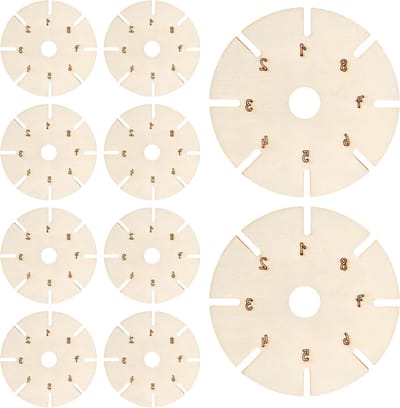 Armband Vlechtplaten - Houten Craft Tool - Armbanden Maken - Precisie Knutselen - 10 Stuks 8cm - Houtkleur