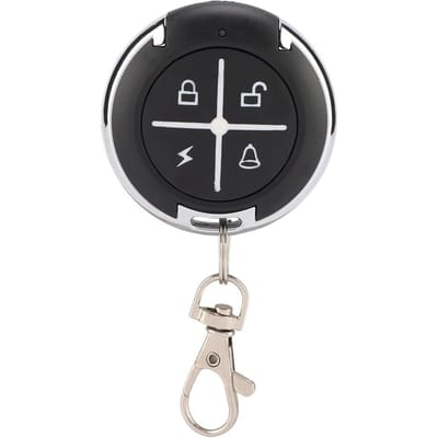 4 Toetsen Zwart Rond Auto Kopieer Garage Poort Deur Draadloze Afstandsbediening(433MHZ) white