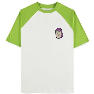 Toy Story - Disney T-shirt - 5 - Buzz Lightyear - S tot XXL - voor Mannen - wit-groen