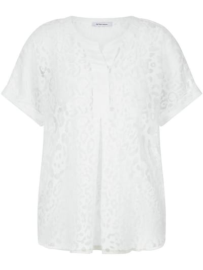 Overslagblouse Van Peter Hahn wit