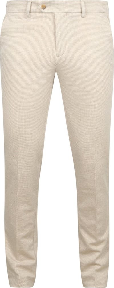 Suitable Das Pantalon Houndstooth Sand - Maat 48 - Heren
