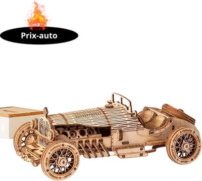Livano Bouwpakket Hout - Kinderen - Volwassenen - Bouwpakketten Volwassenen - Boot - Houten Puzzel - 3D - Grand Prix-Auto