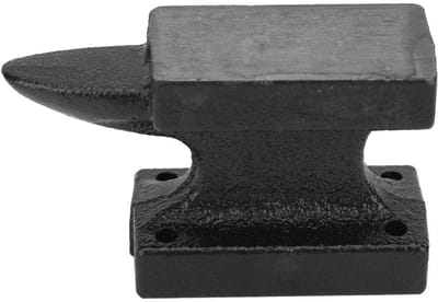 Dailygoods- Aambeeld Mini Draagbaar - Robuust Gietijzeren Aambeeld - Stabiele Werkbank - Smid Gereedschap - Hoogwaardige Kwaliteit - Ideaal voor Industrie - Smidse
