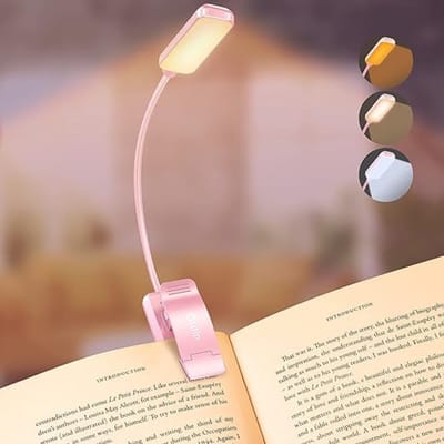 DD® Leeslampje Voor Boek - Klemlamp - Leeslampje - 10x6x5cm - Roze