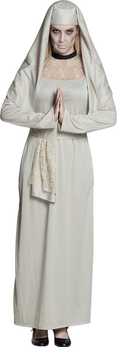 Boland - Kostuum Ghost nun (40/42) - Volwassenen - Non - Halloween verkleedkleding - Horror - Non - Spook