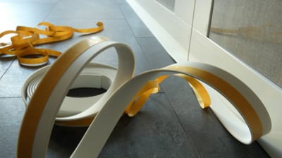 Flexibele Plakplint - 20 meter (2x10m) - Wit (RAL9010)