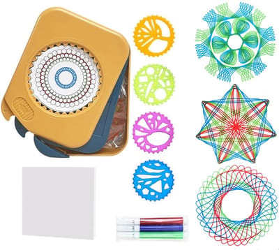 PLAY IT Spirograaf Incl. 3 Stiften - Blauw - Mandala – Spirograph