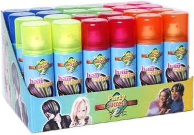 Haarkleurspray fluor kleuren