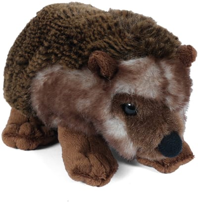 Pia Soft Toys Knuffeldier Egel - zachte pluche stof - bruin - kwaliteit knuffels - 17 cm - Egels