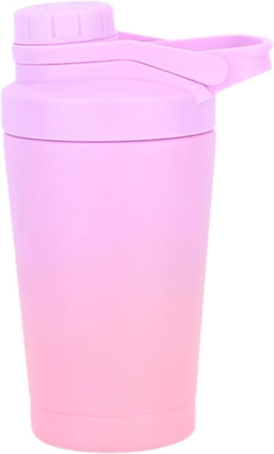 SnelShoppen - Protein Shake Fles 500 ml - RVS, Dubbelwandig, Vacuüm Geïsoleerd, BPA-vrij, Lekvrij, Sport Thermos Fles voor Eiwitshakes en Fruitmixen