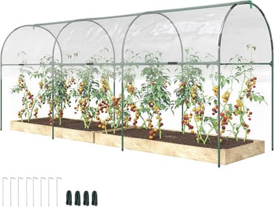 Tuinkas voor tomaten en planten - 4 x 1,23 x 1,71 m - Bescherming tegen kou en insecten
