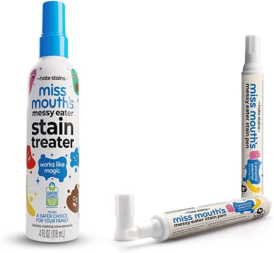 Miss Mouth’s Messy Eater Vlekverwijderaar Bundle – Krachtige Vlekkenverwijderaar voor Kleding – Baby & Kind – Voedsel-, Vet- en Koffievlekken – Stain Treater