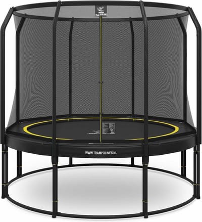 Magic Circle Pro - Trampoline met veiligheidsnet - ø 305 cm - Zwart - Ronde trampoline met net - Buitenspeelgoed