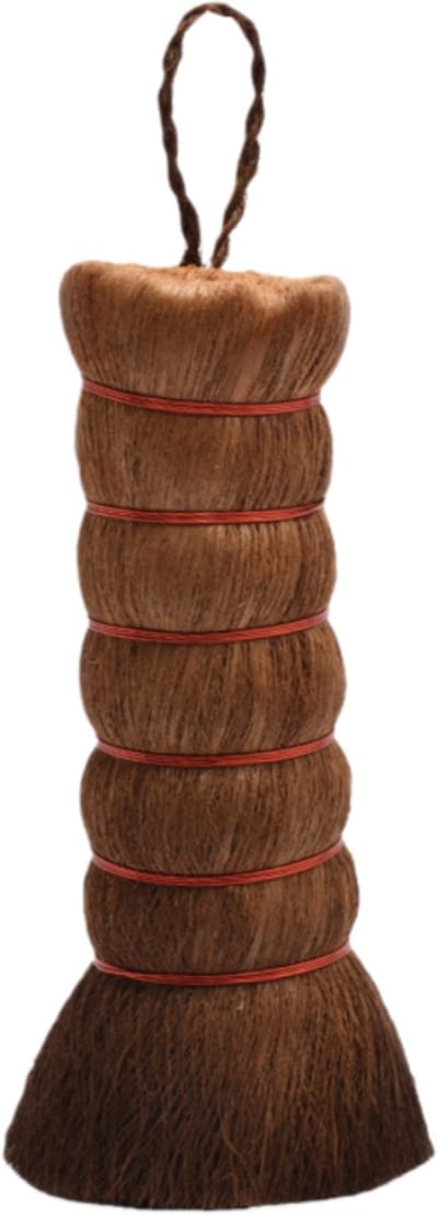 Palm Casserole - Pannenschrobber - Keukenafwasborstel - Geschikt voor theepotten, kommen en waterkokers - 17,5*6,5 cm - Bruin - 1 stuk