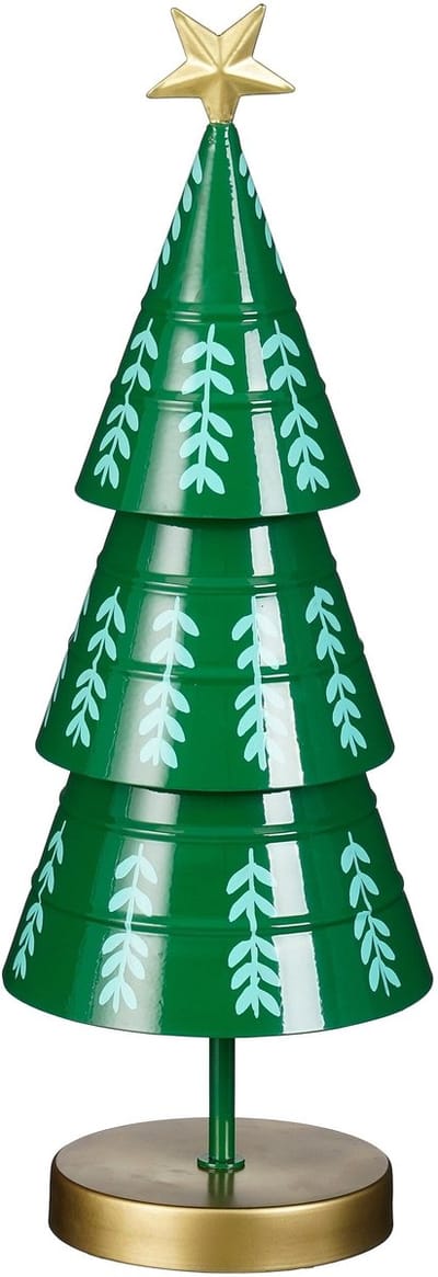 Mica Decorations Decoratie Kerstboom - H46 x Ø13 cm - IJzer - Groen