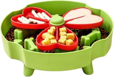 Slow Feeder Hondenbak - Voerbak Honden - Gezond Eten Bevorderen - Anti-Verstikkingsontwerp - 24 x 85 cm - Groen