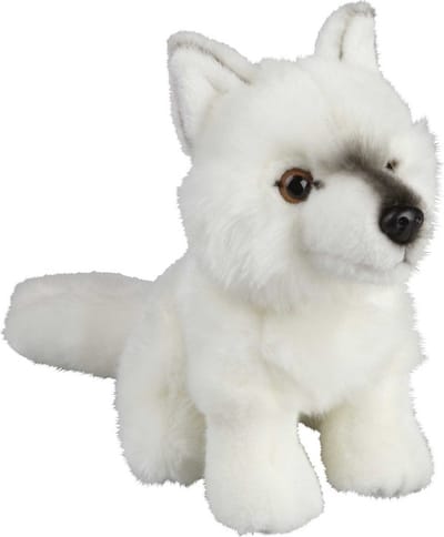 Ravensden Poolwolf knuffel - wit - zacht pluche - 18 cm - wolven knuffeldier