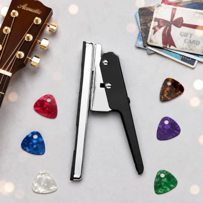 Gitaarplectrum Stans Zwart Handvat Gitaarplectrum Snijder Muziekaccessoire Compact Rechthoekig