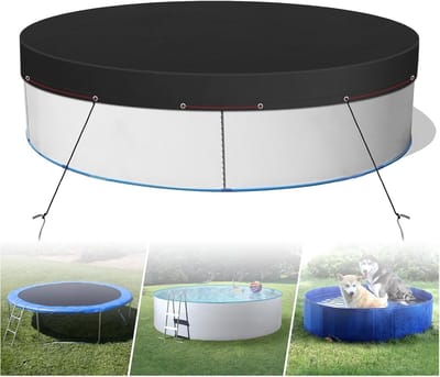 Ronde Zwembadafdekking met een Diameter van 310 cm, UV-Bescherming, Waterdicht en Stofdicht, Ideaal voor Boven Grond Zwembaden
