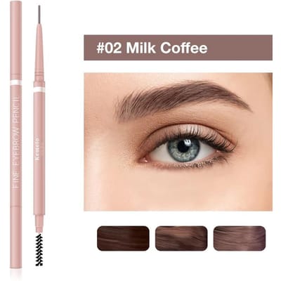 1,5 mm ultrafijn dubbelzijdig wenkbrauwpotlood, waterdicht, zweetbestendig, langdurig, professionele oogmake-upcosmetica