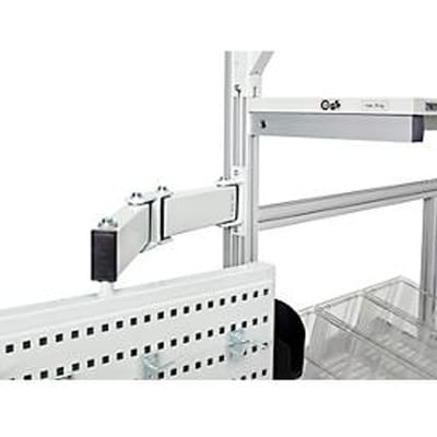 Bevestiging voor zwenkarm met hoogte 60 mm op aluminium profiel, ESD geleidend
