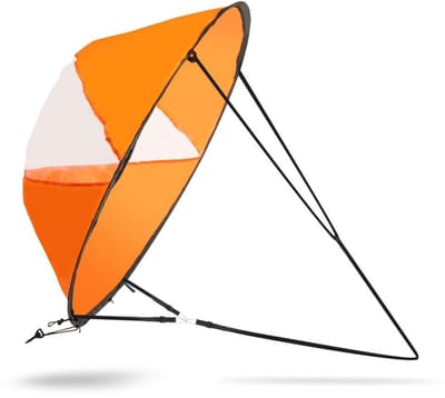 Dailygoods- Windschoot Verstelbaar - PVC Materiaal - Opvouwbaar - Geschikt voor Kajak/Canoe - Eenvoudige Bediening - Transparant Venster - Zeil
