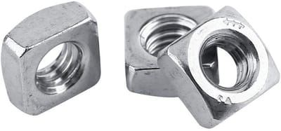 Vierkante Moeren M3-M8 DIN557 met Metrische Draad in RVS 304 - 100 Stuks voor Diverse Toepassingen
