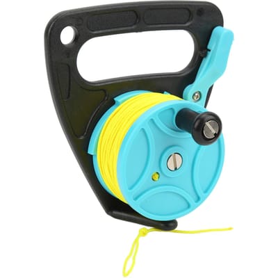 Draagbare Duikhandgreep Reel Scubaduik Reel met Duimstopper voor Snorkelen Onderwater blue