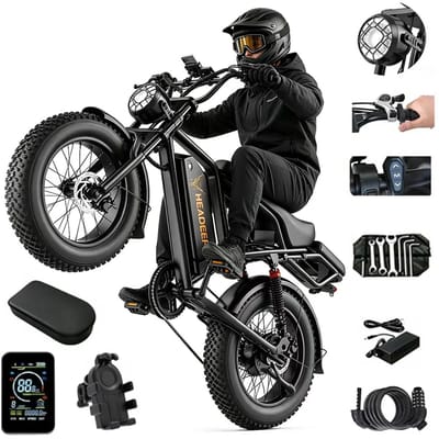 Elektrische fiets Volwassen 20 Inch Elektrische Fatbike 250W 48V20AH Hydraulische Remmen 80KM Actieradius
