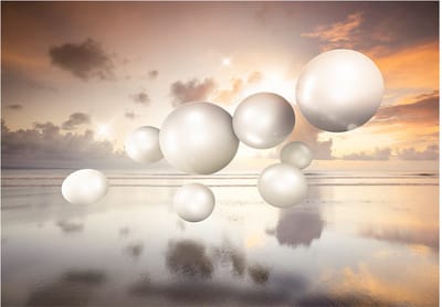 Fotobehangkoning - Behang - Vliesbehang - Fotobehang - Morning Jewels - 300 x 210 cm
