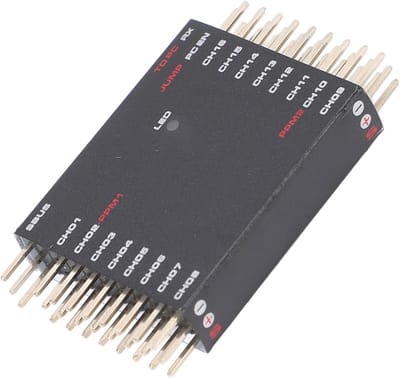 SBUS To PWM/PPM Decoder, DIY SBUS To 16CH PWM Converter Two Way PWM Converter Receiver Signal Transverter for Futaba for Frsky for Orange