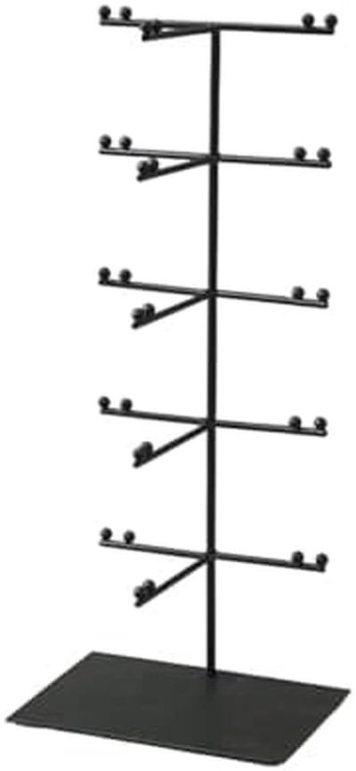 Brillenhouder - Opbergrek - Brillen Presenteren - Metalen Frame - Compact Formaat - Zwart