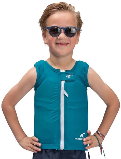 Watrflag swim suit Corsica Kids Petrol- zwemvest / drijfvest voor kinderen XXS
