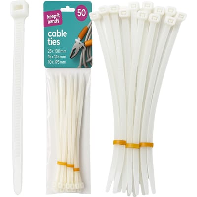 Keep it handy - Kabelbinders - Nylon - Wit - Verschillende maten