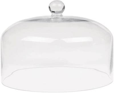 glazen taartplateau koepeldeksel, 285(ø) x 200(h)mm, helder helder glas, beschermt zelfgemaakte taarten, afternoon tea scones, past op basis cs013 (apart verkrijgbaar) | cs014