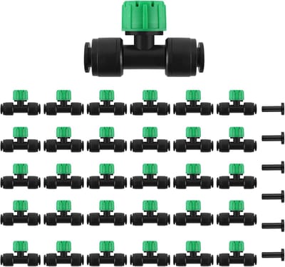Druppelirrigatiesproeiers - Verstelbare druppelaars - Tuin bewateren - 360 graden verstelbaar - 30 stuks - Groen