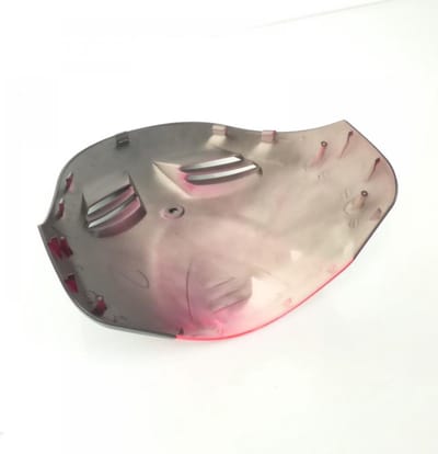 Voorbeenschild origineel voor Scooter Taotao 50 Beat Box Evo 2 TB00-070101001 / zwart rood Nieuw