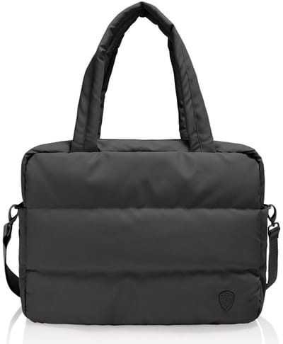 HEYS reistas schoudertas met laptopvak The Puffer Personal Bag Black zwart