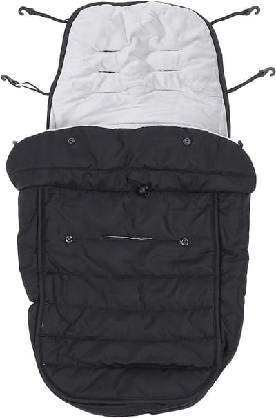 Kinderwagen Voetenzak - Baby Winterhoes - Warmte en comfort - Universele pasvorm - 40 x 85 cm - Zwart
