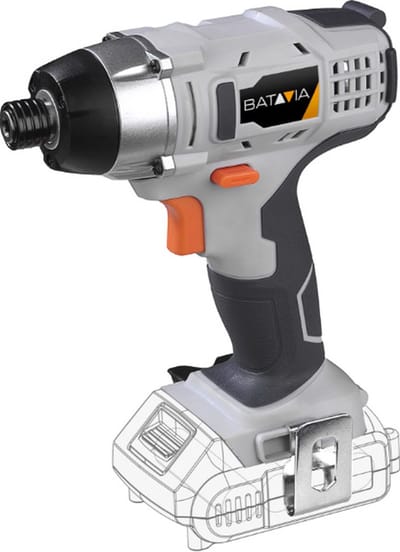 Batavia Accu 18V slagschroevendraaier - Excl. Accu en Oplader - 2200 RPM - 3000 BPM - Elektronische snelheidsregeling - Laag gewicht en incl. softgrip - Maxxpack