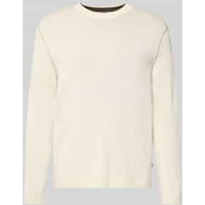 Regular fit gebreide pullover van katoenmix