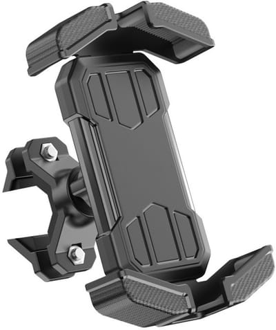 Telefoonhouder Fiets - GSM Houder Stuur - Schokbestendig & 360° Draaibaar - Universeel - Geschikt voor iPhone & Samsung Fietshouder