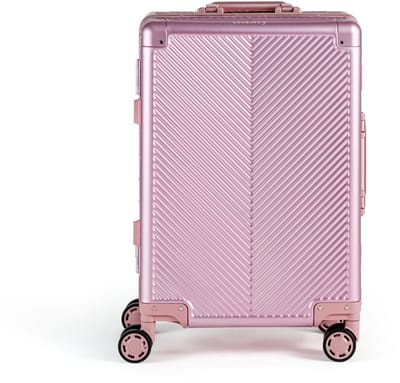 Licenty - Aluminium Handbagage koffer - Roze - 100% onbreekbaar - TSA sloten